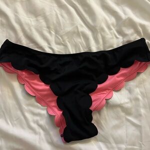 Pink by Victoria’s Secret Scalloped Bikini Bottom Black M